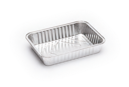 [1322] ENVASE DE ALUMINIO RECTANGULAR 590cc 6 CANO. 1500uds NO TAPA