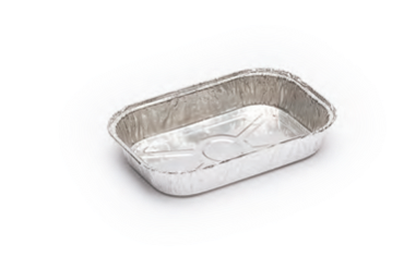 [1321] ENVASE DE ALUMINIO RECTANGULAR 360cc 3 CANO. 2200uds NO TAPA