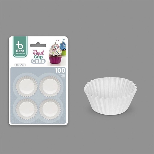[P1049] MOLDE TRUFA Y BOMBON BLANCO 2,30 X 1,70 CM BLISTER 100 PIEZAS