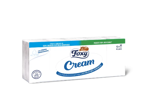 [P1071] FOXY PAÑUELOS 10X9U CREAM