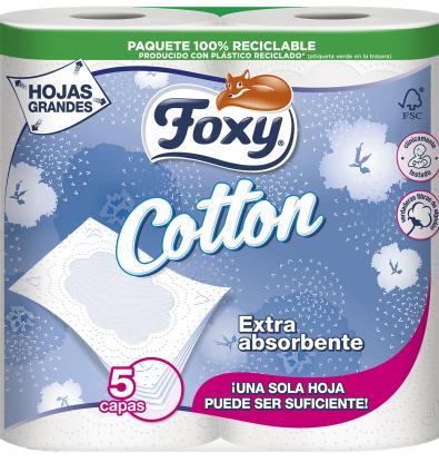 [P1076] FOXY PAPEL HIG COTTON 5H 4R BCO