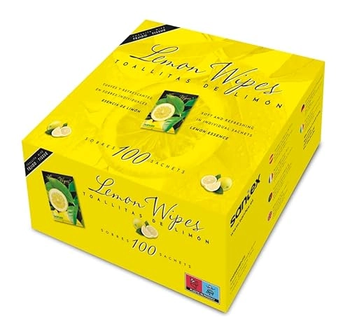 [5005] SANTEX TOALLITAS LEMON EN BANDEJA AUTODISPEN. 500 UDS
