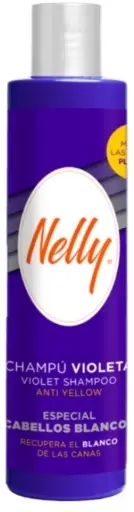 [P1104] NELLY VIOLETA CHAMPU CABELLOS BLANCOS/MECHAS 250 ML.