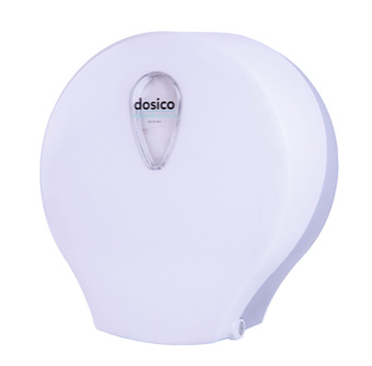 [8004] DISPENSADOR DE PAPEL HIGIÉNICO INDUSTRIAL ABS BLANCO Ø24.5CM