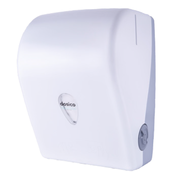 [8011] DISPENSADOR DE PAPEL AUTOCORTANTE ABS BLANCO Ø 21CM