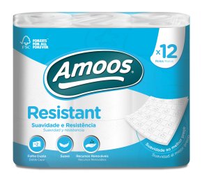 [P2086] AMOOS HIGIÉNICO 2C AMOOS RESISTANT P12 ROLLOS (13M)