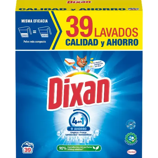 [P3006] DIXAN DETERGENTE POLVO MALETA (39 DOSIS) 