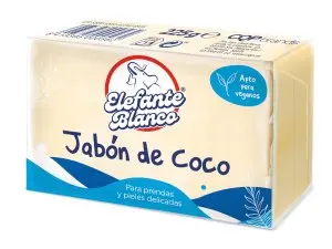 [P3012C] ELEFANTE JABON DE COCO NEUTRO PASTILLA 225 GR