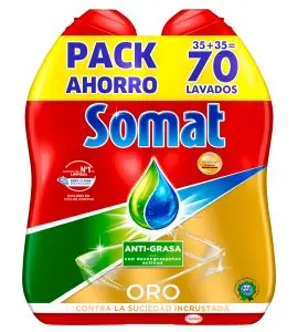 [P4034] SOMAT GEL LAVAVAJILLAS MAQUINA EXCELLENCE (2 X 35 DOSIS) ANTIGRASA
