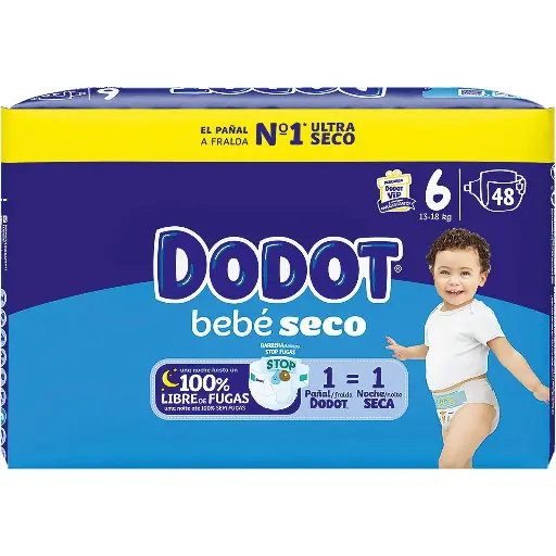 [P4043] DODOT BEBE SECO T-6 13-18KG. 48UD.