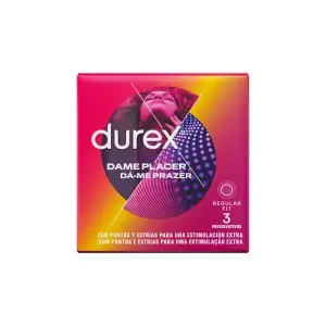 [P4025] DUREX PRESERVATIVO DAME PLACER (3 UDS.)