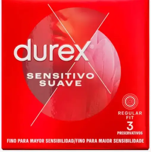 [P4026] DUREX (3 UDS.) PRESERVATIVO SENSITIVO SUAVE 