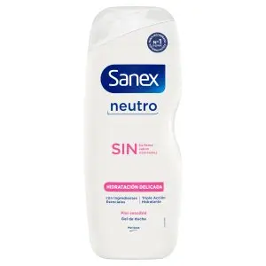 [P4066] SANEX GEL 600 ML NEUTRO HIDRATACION DELICADA PIEL SENSIBLE SIN SULFATOS SIN JABON SIN COLORANTES