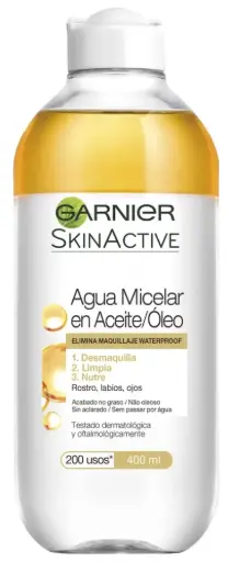 [P4060] GARNIER SKIN AGUA MICELAR 400 ML EN ACEITE