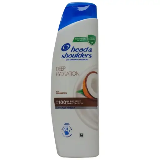 [P4184] H&S champú 250 ml. Anticaspa aceite de coco hidratación intensa.