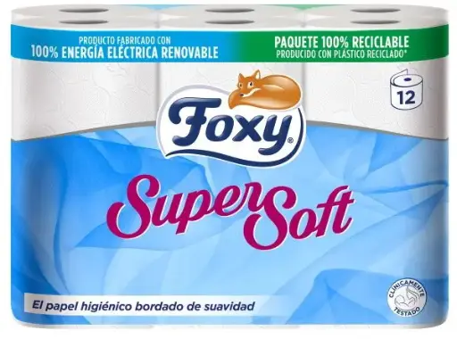 [P4097] FOXY PAPEL HIG S SOFT 2H 12R BLANCO