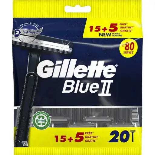 [P4332] GILLETTE MAQ BLUE II 15+5U