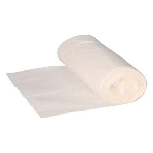 [4532] BOLSA BASURA DOMESTICA G-45 54x60CM BLANCA 25uds/Rollo