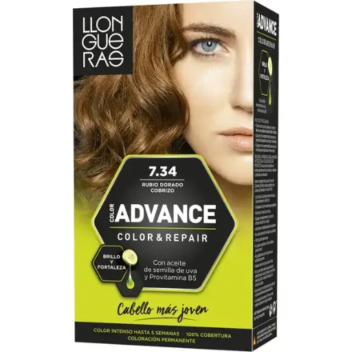 [P4474] LLONGUERAS TINTE N. 7.34 RUBIO DORADO TABACO 