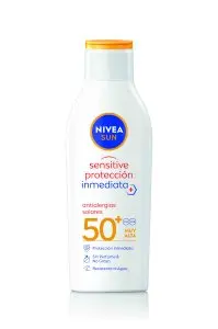 [P4445] NIVEA SUN ANTIALERGIAS SOLARES SENSITIVE SPF50+ LECHE 200ML			