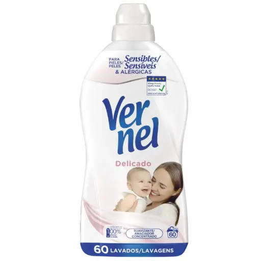 [P4484C] VERNEL SUAVIZANTE CONCENTRADO 1080 ML DELICADO (60 DOSIS) 