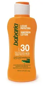 [P5088] BABARIA PROTECTOR SOLAR VIAJE LECHE 100 ML SPF30 ALOE