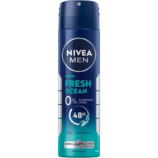 [P4458] NIVEA MEN FRESH OCEAN DESODORANTE SPRAY 150ML -EX 