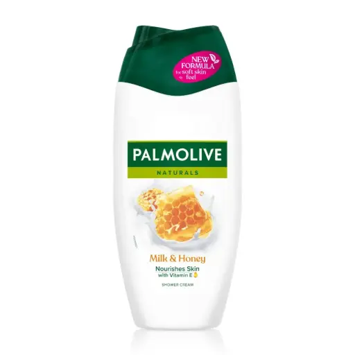[P4475] PALMOLIVE NATURALS MILK&HONEY SHOWER GEL BODY WASH 250 ML -EX