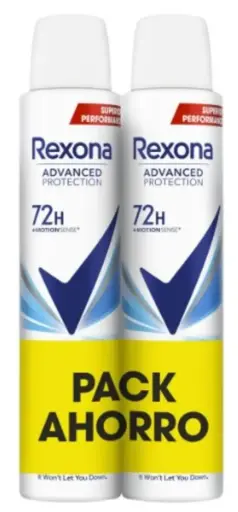 [P6004] REXONA DESODORANTE SPRAY 200 ML ADVANCE PROTECTION 72 HORAS DUPLO