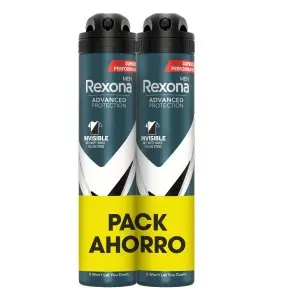 [P6003] REXONA DESODORANTE SPRAY 200 ML MEN INVISIBLE ADVANCE 72 HORAS DUPLO
