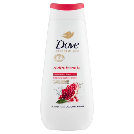 [P6028] DOVE GEL DUCHA ADV. CARE REVITAL. GRANADA & HIBISCO 225ML -EX