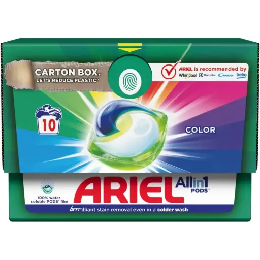 [P9021] ARIEL CÁPSULAS TODO EN 1 COLOR 10UDS