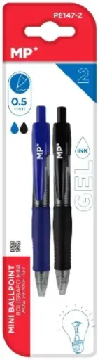 [P8044] MP BOLÍGRAFOS PUNTA GEL MINI PUNTA 0.7 MM 2 UDS COLORES