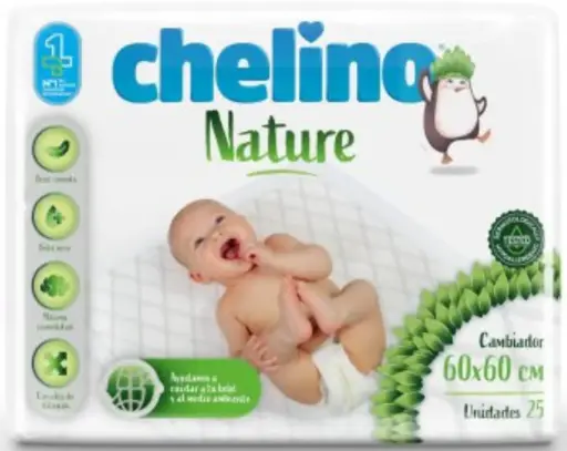 [P8013] CHELINO NATURE CAMBIADOR DESECHABLE 60X60 (25 UD)