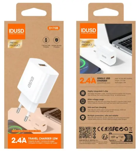 [P8134] IDUSD CARGADOR ECO 2,4A