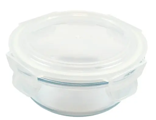[P9457] FIAMBRERA DE BOROSILICATO REDONDA C/TAPA 400ML