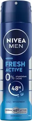 [P4569] NIVEA SPRAY 150ML FOR MEN FRESH ACTIVE
