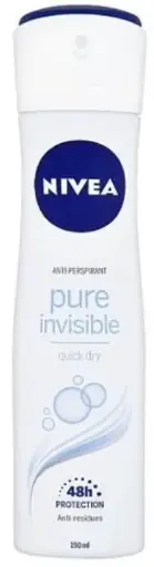 [P4547] NIVEA SPRAY 150ML PURE INVISIBLE ANTI-MANCHAS BLANCAS