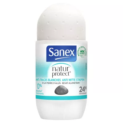 [P4548] SANEX DESOD. ROLL-ON 50ML NATUR PROTECT ANTI-MANCHAS BLANCAS