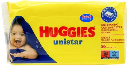 [P8265] HUGGIES TOALLITAS 56UDS BABY UNISTAR