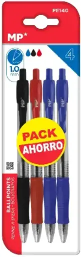 [P8043] MP BOLÍGRAFOS PUNTA 1.0 MM 4 UDS 