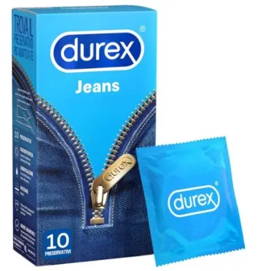 [P3844] Durex Jeans Condoms 10 Pcs - Durex