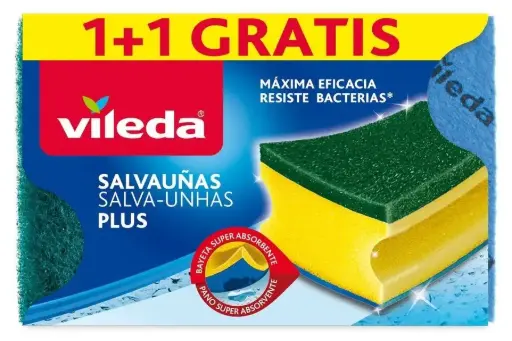 [P2401] VILEDA ESTROPAJO SALVAUÑAS PLUS 1+1