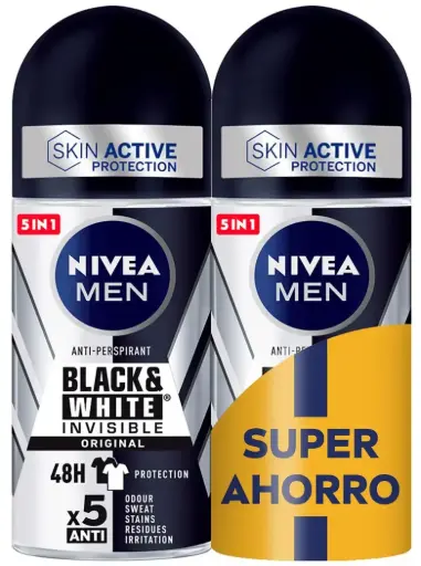 [P1244] NIVEA MEN BLACK & WHITE INVISIBLE DUPLO 50ML