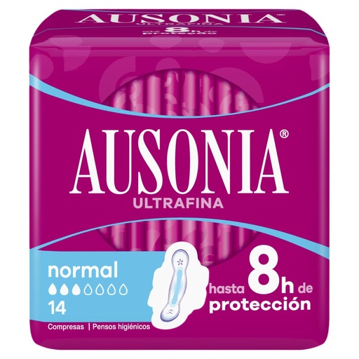 [110269] AUSONIA AIR DRY COMPRESAS ALAS 14UD.                        