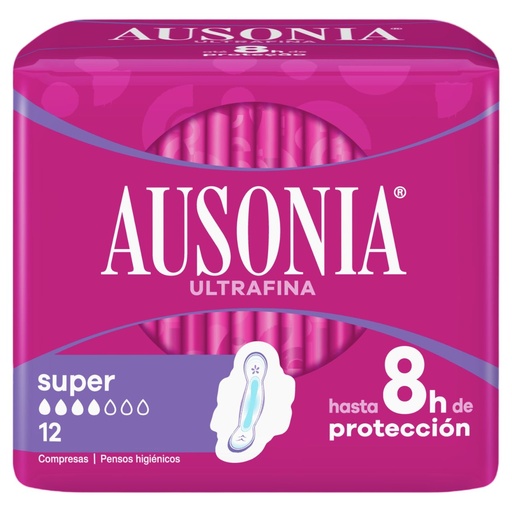 [110272] AUSONIA AIR DRY COMPRESAS ALAS SUPER 12UD                   