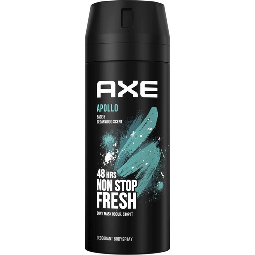 [110295] AXE DESOD. 150ML APOLLO 48HR.FRESH
