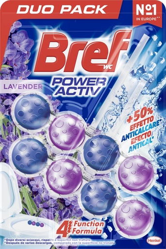 [110338C] BREF WC POWER ACTIV APARATO(BOLAS) DUPLO LAVANDA            