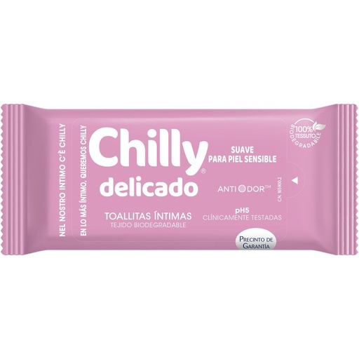 [110379] CHILLY TOALLITAS INTIMAS 12 UD DELICADO  (ROSA) L-12        