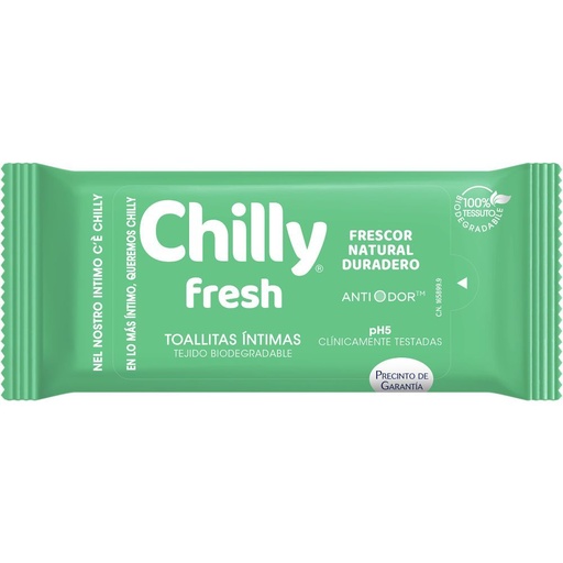 [110380] CHILLY TOALLITAS INTIMAS 12 UD FRESH (VERDE) L-12           